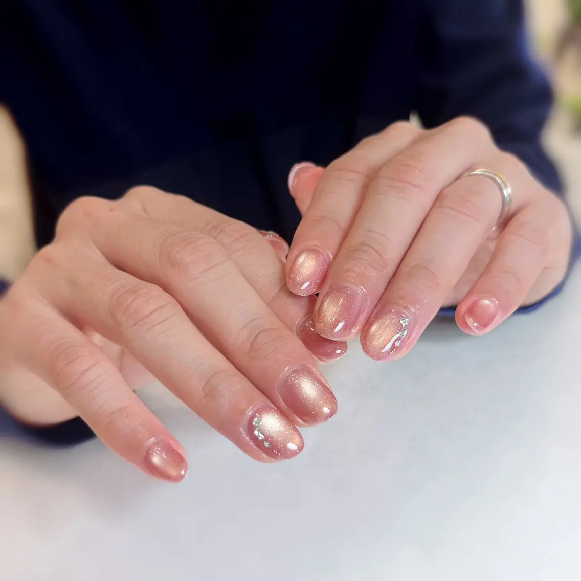 ネイル キラキラネイル シンプルネイル ハンドネイル Nail Salon BELMUEのネイルデザイン