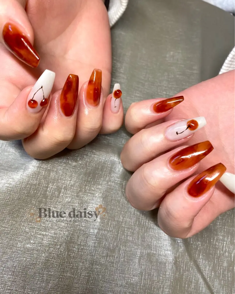 ネイル ハンドネイル Blue daisy 栄本店のネイルデザイン
