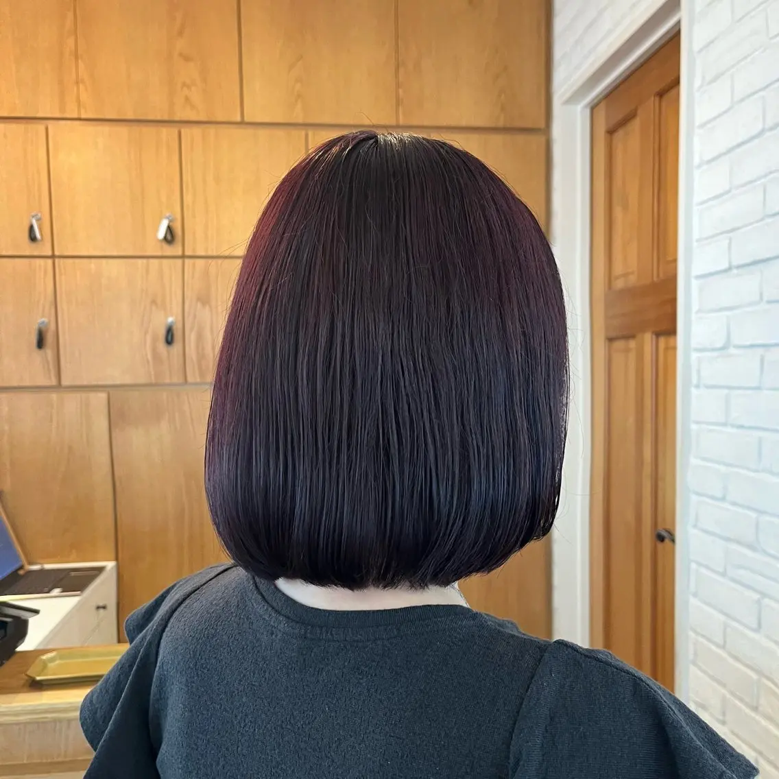 カラー レッドカラー 石井 柚葉 🌟のヘアスタイル