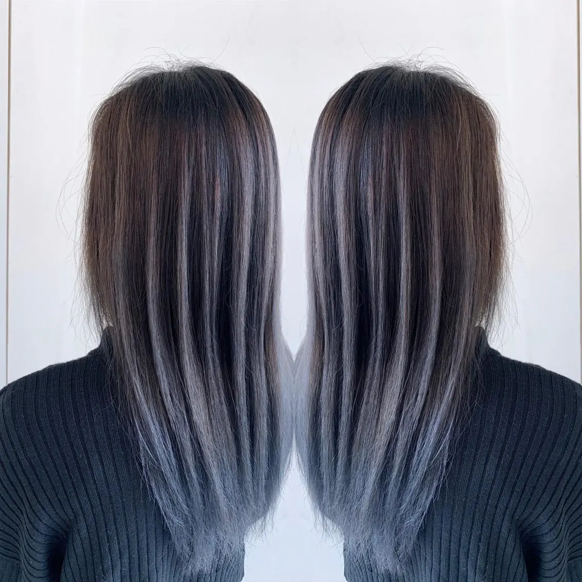 セミロング 穐田 司樹のヘアスタイル