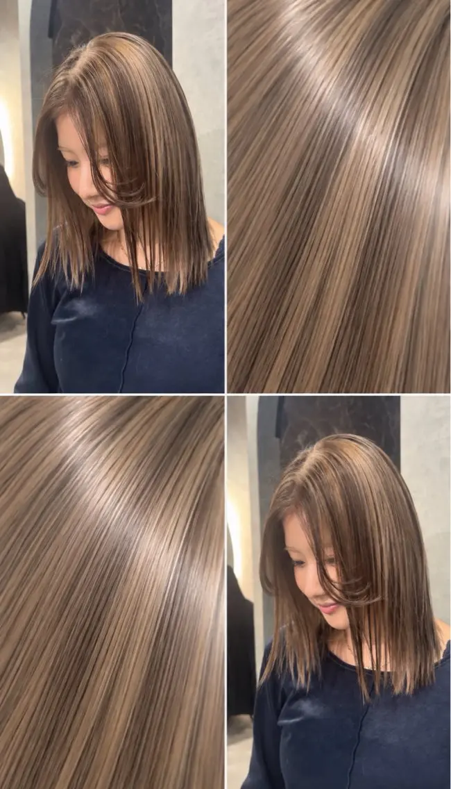 ロング カラー 色落ちまで盛れる 💟まなみのヘアスタイル