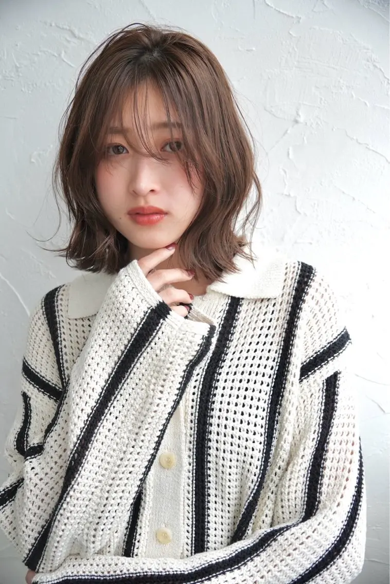 ミディアム カラー カット ヘアカラー トリートメント ヘアセット Rico OFFICIALのヘアスタイル