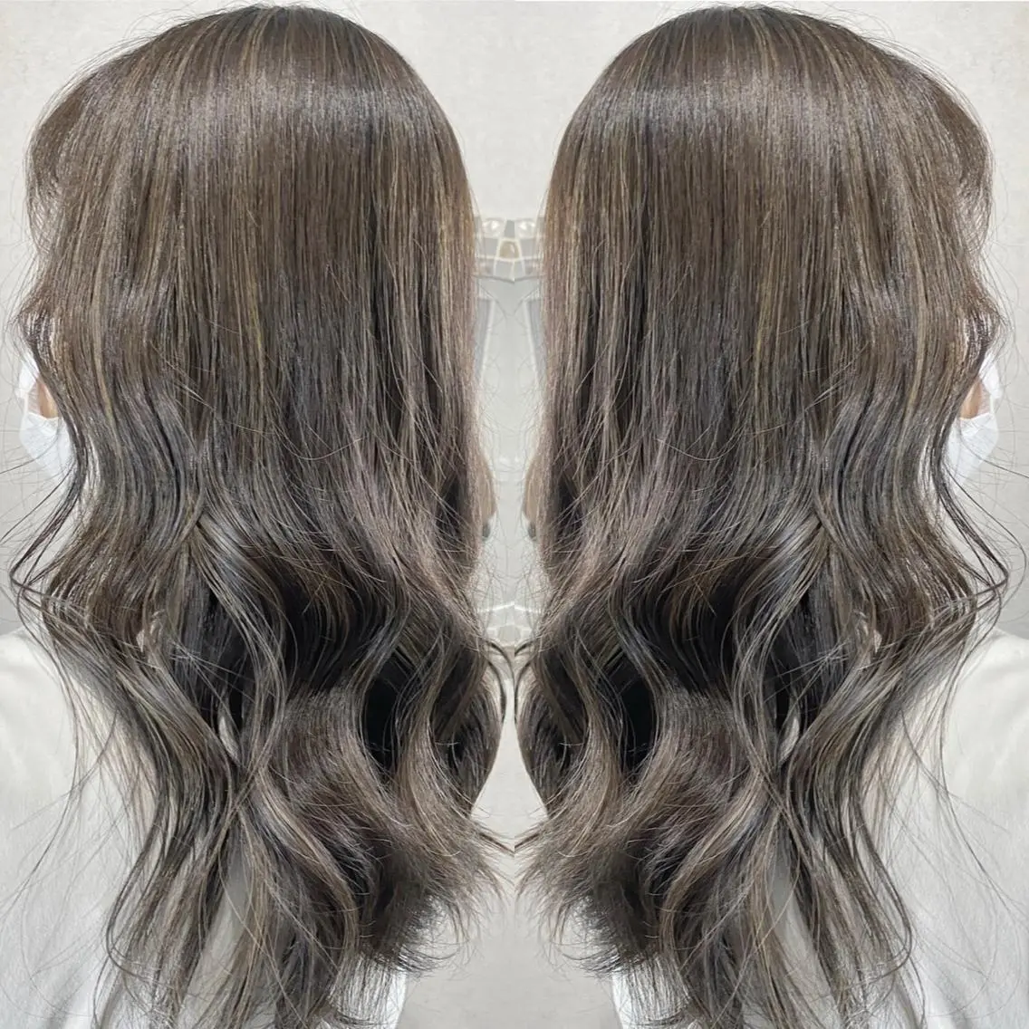 ロング ハイライト ヘアカラー トリートメント Designer EGGのマツエク・マツパデザイン