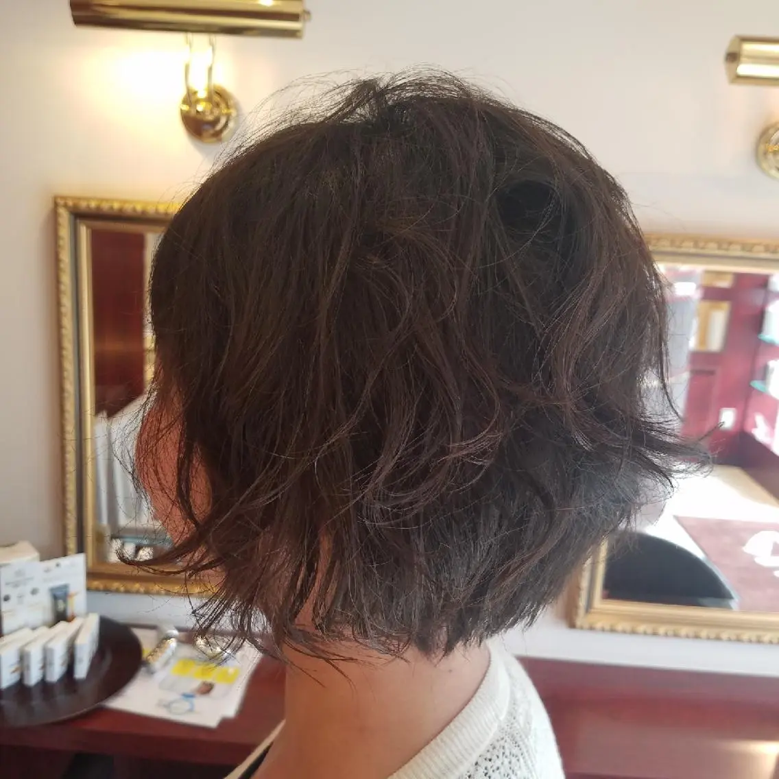 ショート パーマ カット パーマ 麻里 杏彩のヘアスタイル