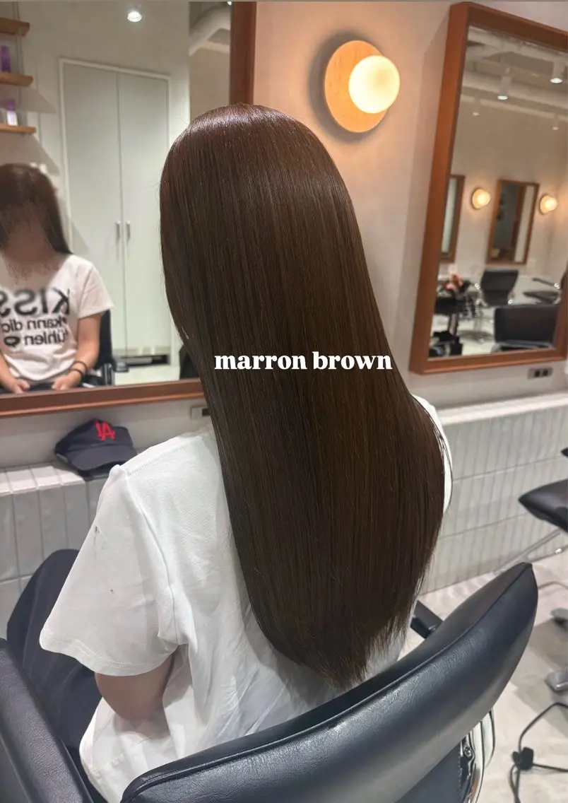 ロング ヘアカラー SANO YUIのヘアスタイル