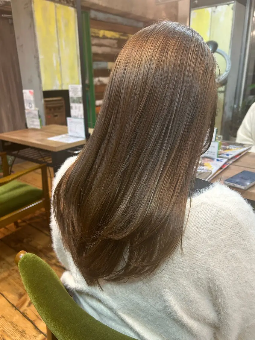 ロング カラー カット ヘアカラー 三浦義久/仙台/ レイヤーカットのヘアスタイル