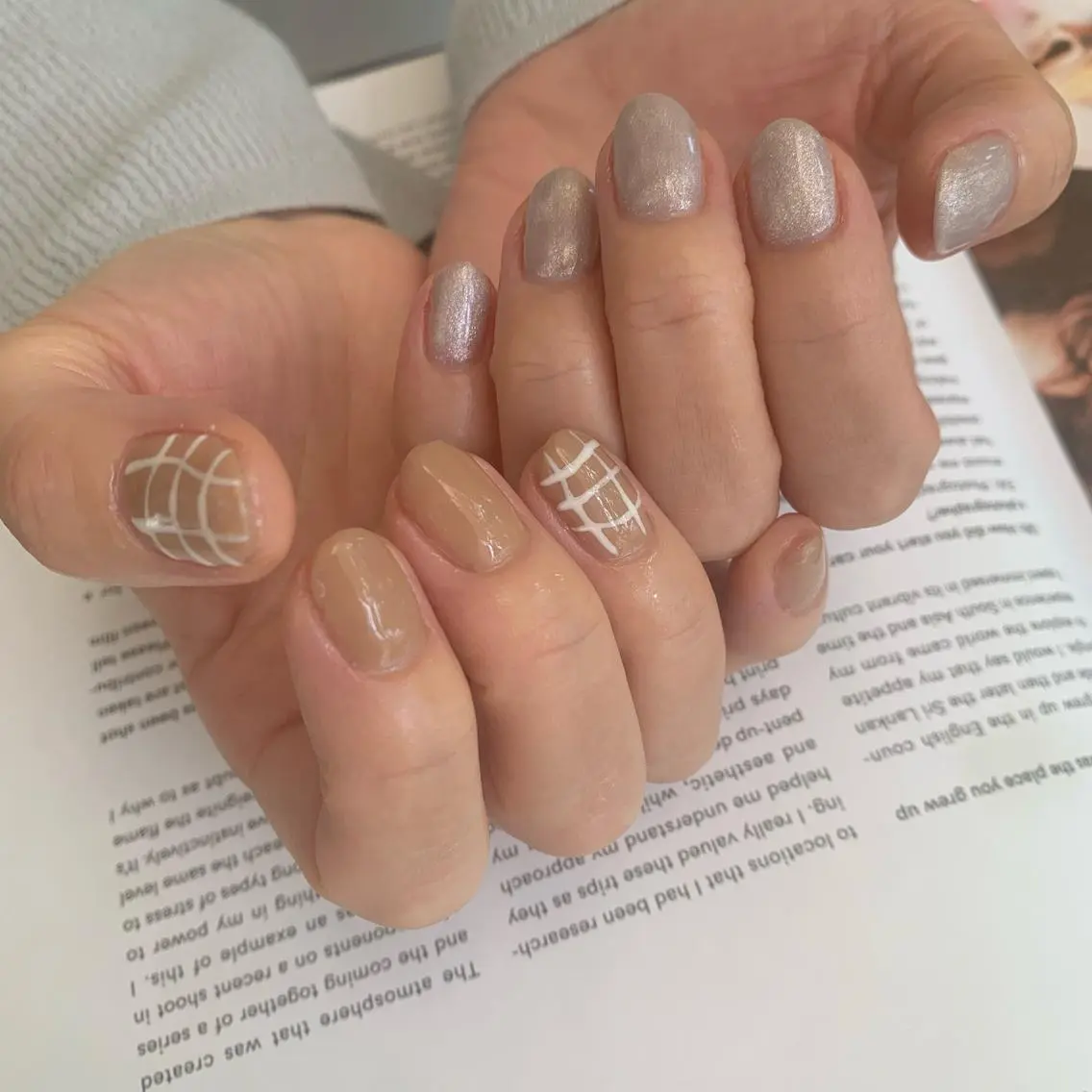 ネイル マグネットネイル ニュアンスネイル cocoro nail salonのネイルデザイン