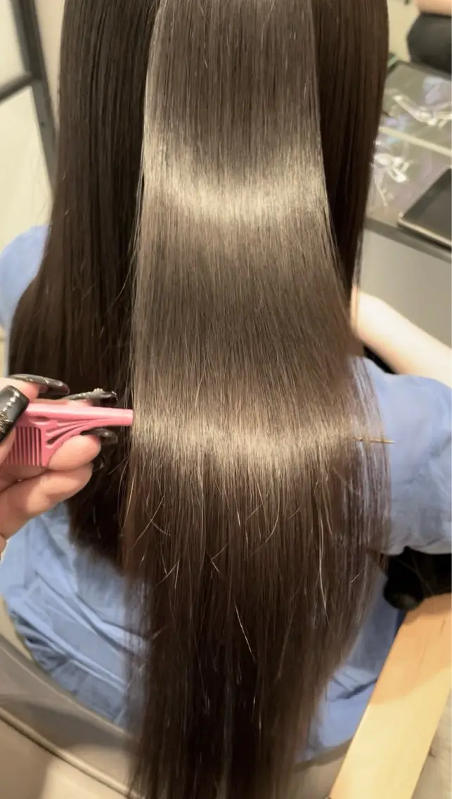 💙シルクストレート＋カット＋髪質改善トリートメント💙の写真