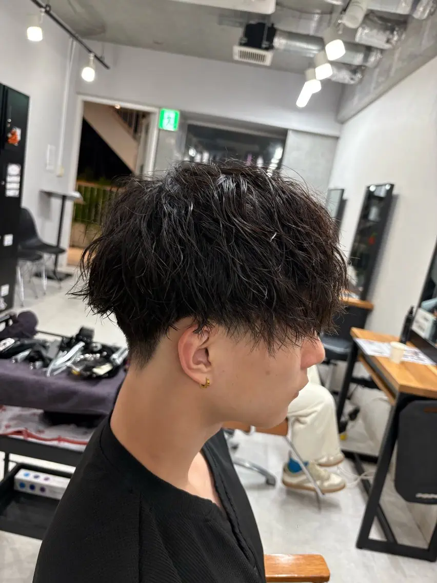 パーマ メンズ メンズパーマ ツイストスパイラルパーマ スパイラルパーマ 下北沢メンズパーマ 特化園田 楓莉のヘアスタイル