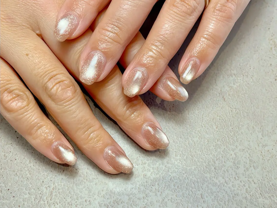 ネイル フラッシュネイル ジェルネイル マグネットネイル シンプルネイル em Nailのネイルデザイン