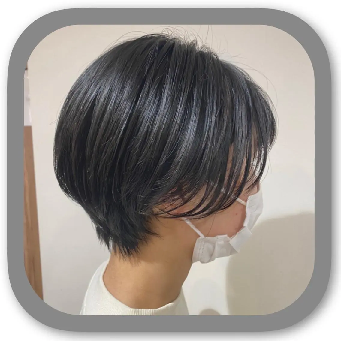 ショート アッシュ ボブ 髪質改善 レイヤーカット ショートヘア カット ショート〜ミディアム 喜多司のヘアスタイル