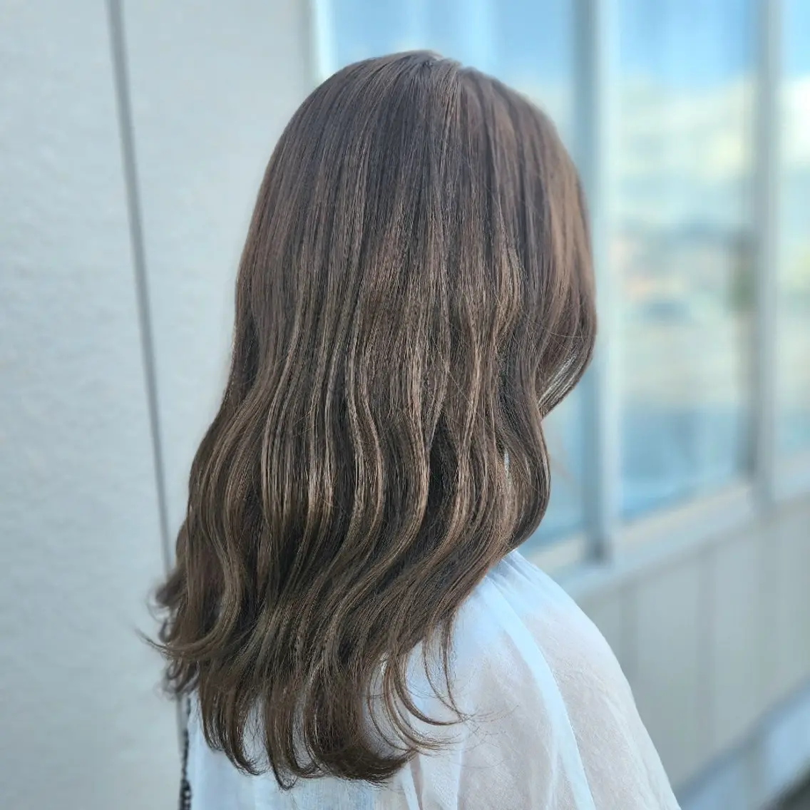 セミロング カラー ブリーチ シールエクステ🎀 ホシノ🕒ユウカのヘアスタイル