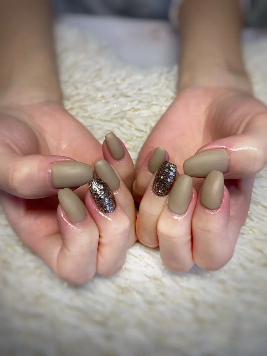 ネイル ラメ(グリッター) マットネイル ハンドネイル nail ayacaのネイルデザイン
