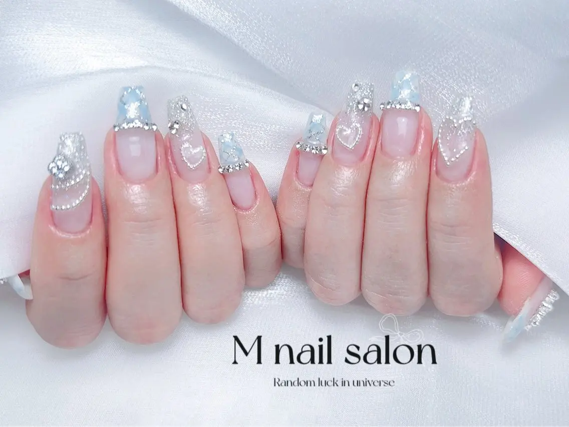 ネイル ハンドネイル M🌷nail 長さだし専門店のネイルデザイン