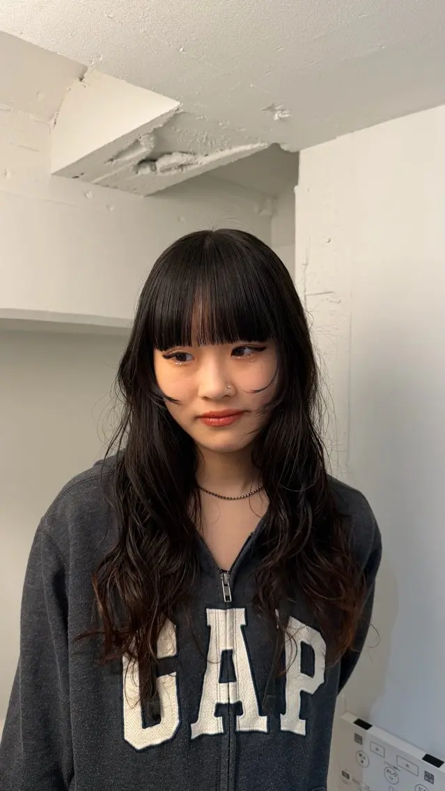 ロング カラー パーマ カット パーマ トリートメント naturalカラー / Rukaのヘアスタイル