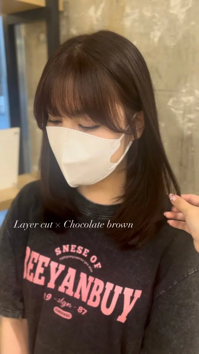 ミディアム カラー カット ヘアカラー トリートメント レイヤー⌇アレンジ ⌇misato🩶のヘアスタイル