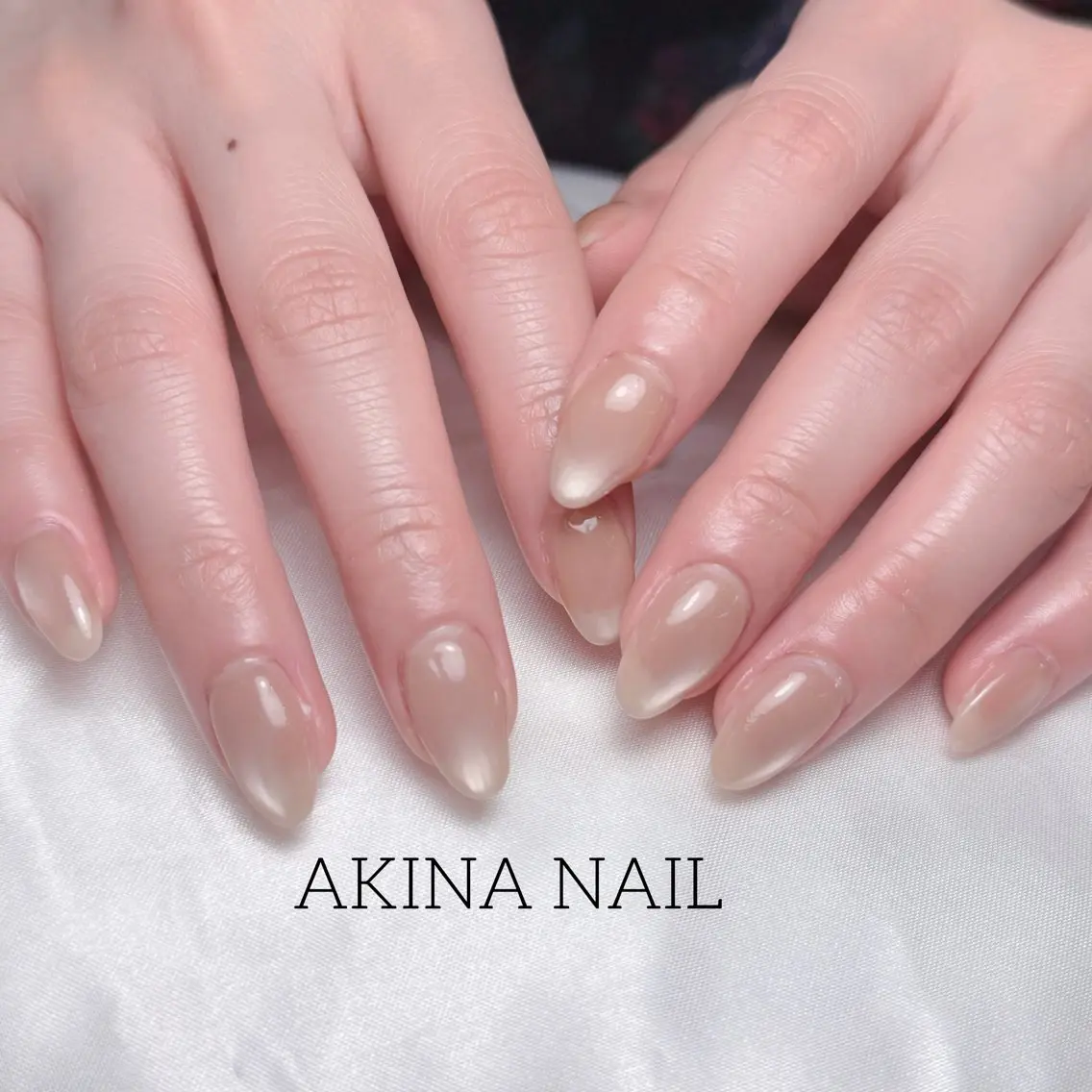 セミロング ハンドネイル Akina Nail 亀戸のネイルデザイン