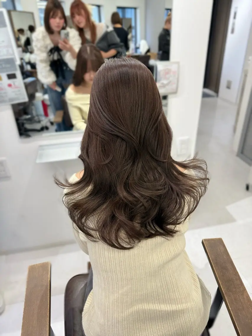 ロング 🍒ベージュ/ピンク ベージュ🍒なつきのヘアスタイル