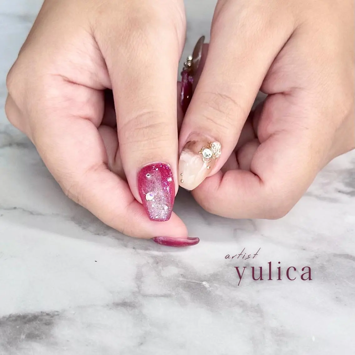 ネイル ハンドネイル yulica 【パラジェル取扱店】のネイルデザイン