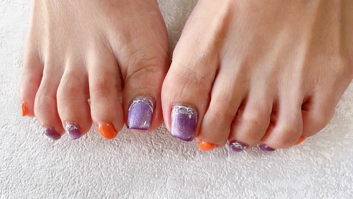 ネイル ジェルネイル 韓国ネイル マグネットネイル メンズネイル ミラーネイル kiki nail たまプラーザのネイルデザイン