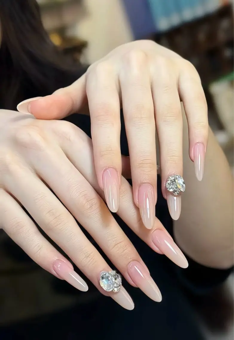 ネイル 長さ出し フットネイル ジェルネイル 韓国ネイル マグネットネイル YMT NailStudioのネイルデザイン
