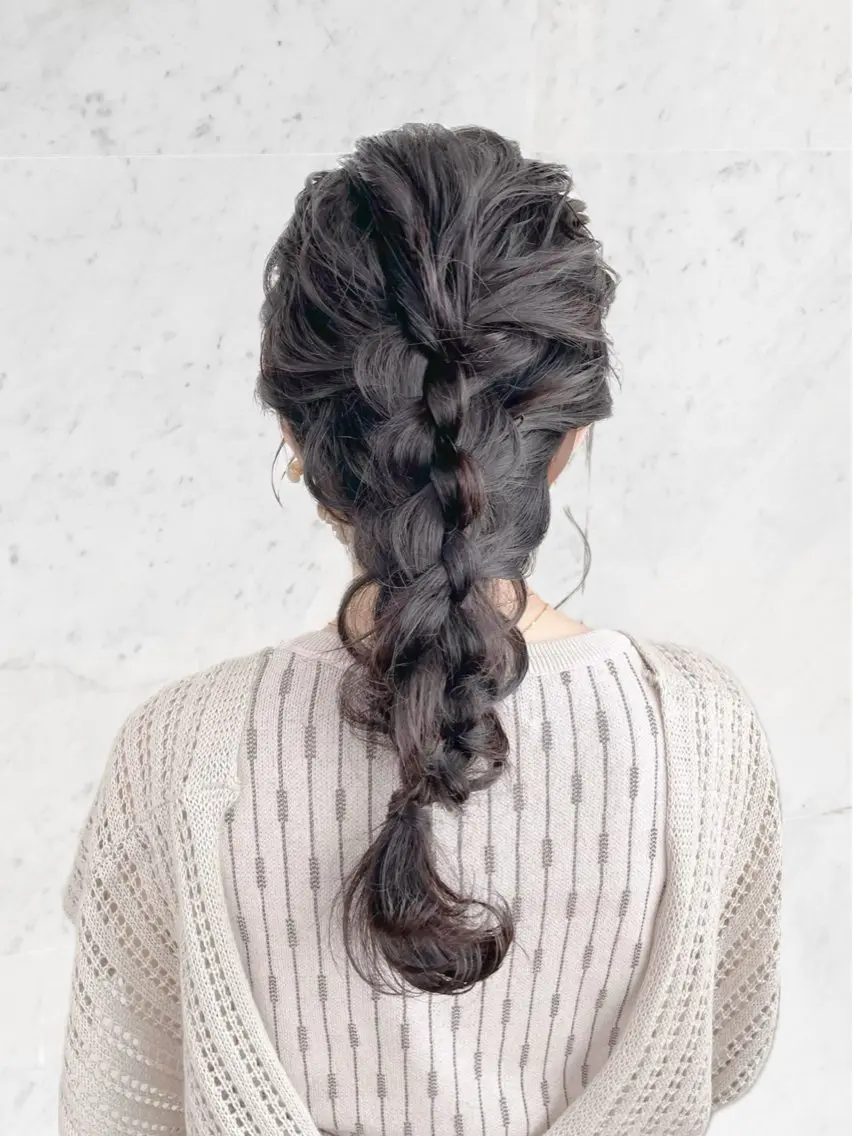セミロング ヘアアレンジ 透明感カラー 🫰🏻💗 高橋舞のその他イメージ