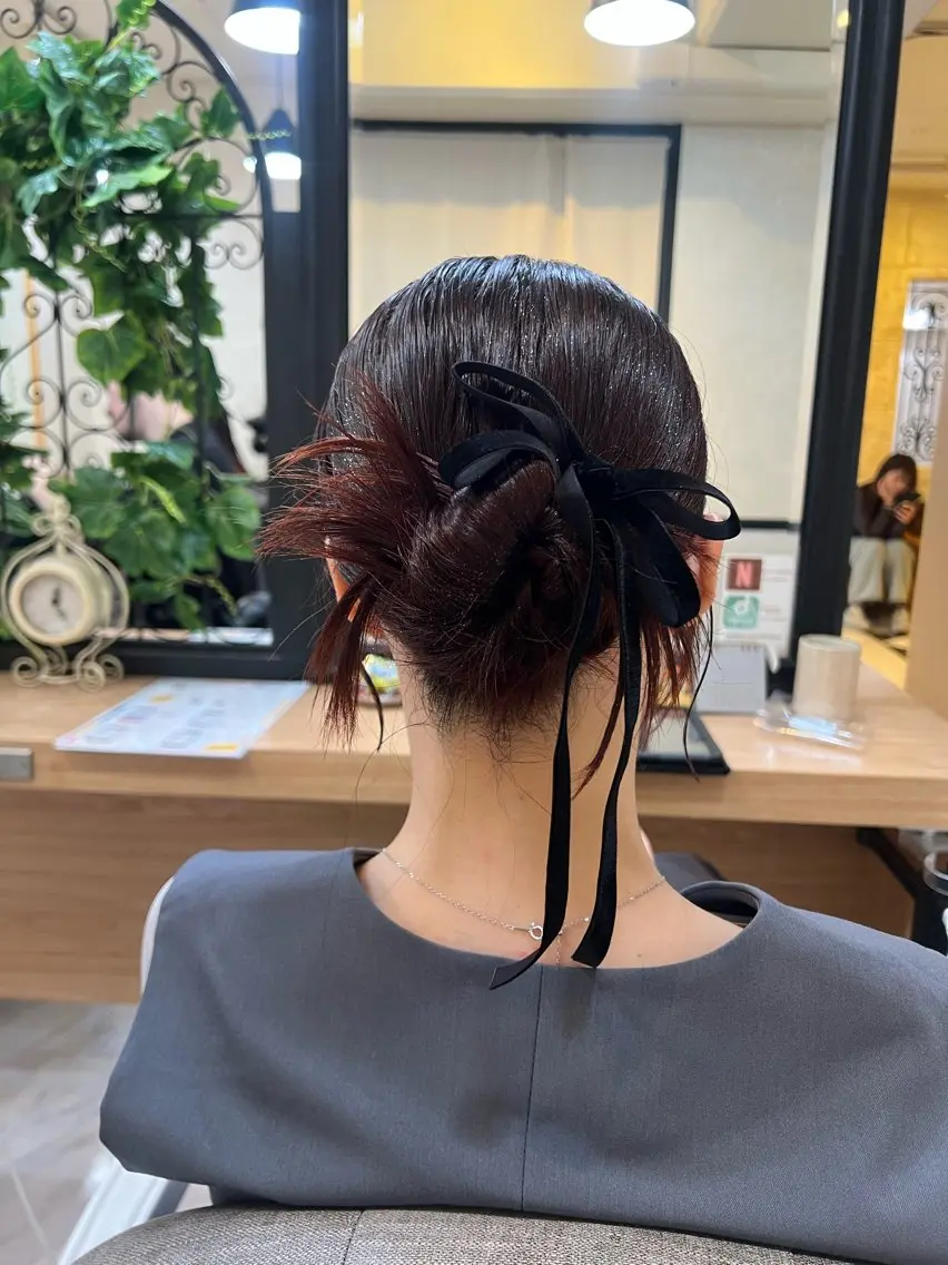 🫧ブリーチなしカラー+ダメージケアTR+ヘアセット🫧の写真