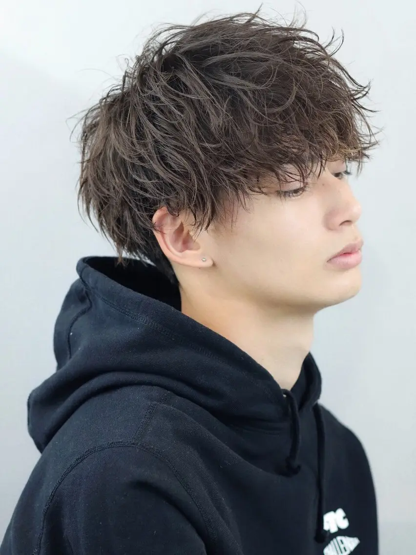 ミディアム Oltre四天王寺 メンズパーマ特化のヘアスタイル