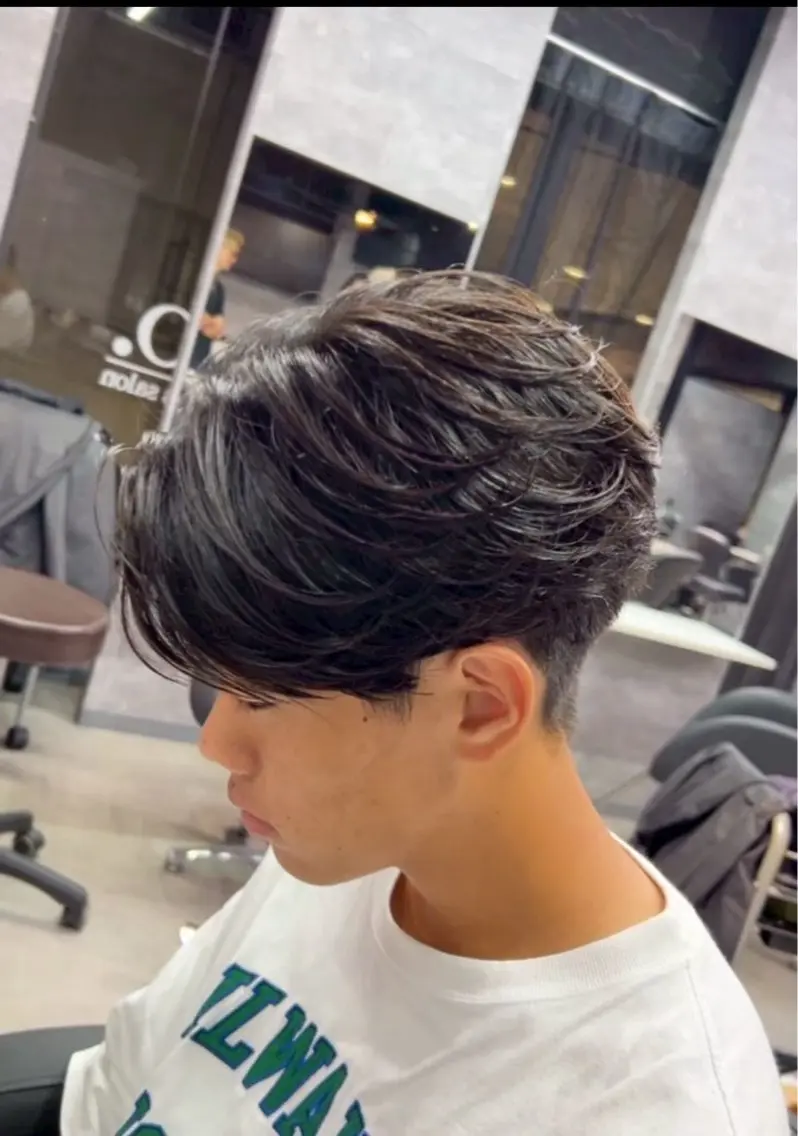 ショート パーマ メンズ カット パーマ 石田 大成のヘアスタイル