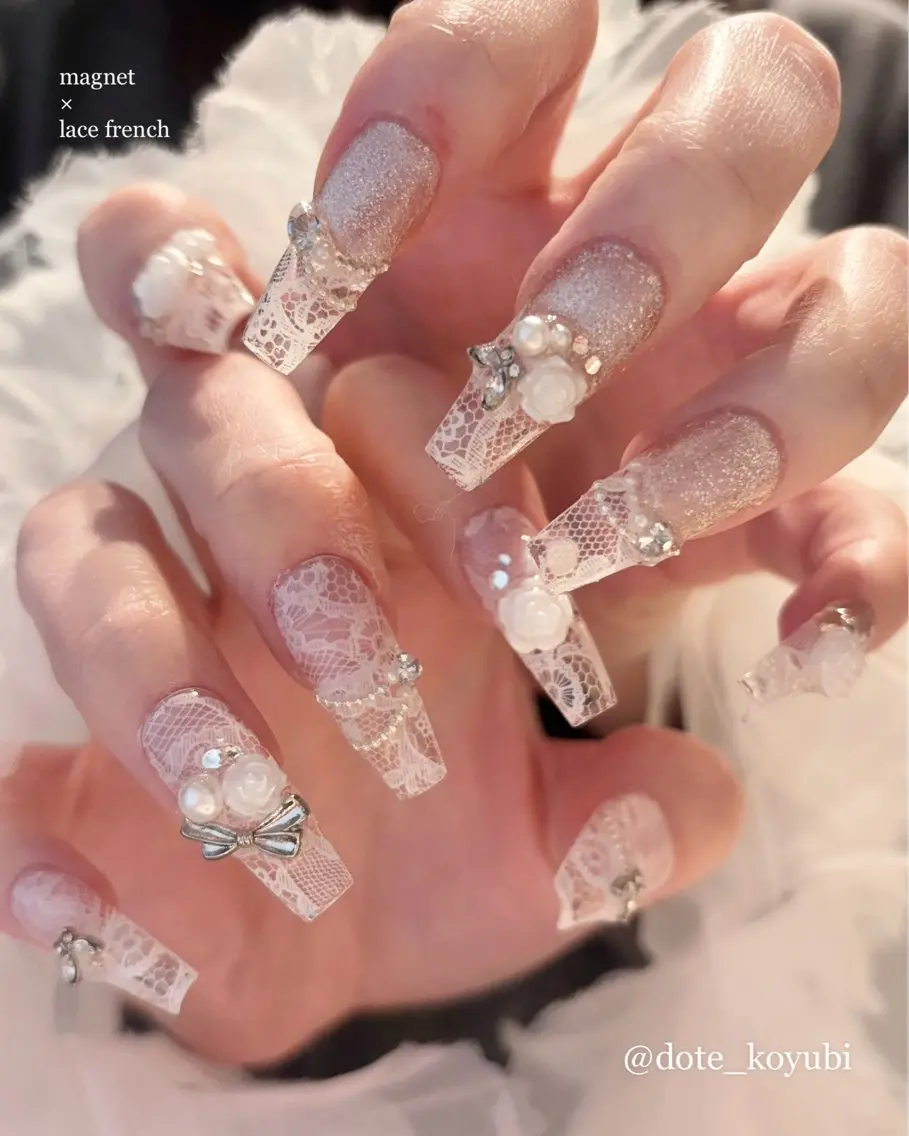 ネイル レース 春ネイル nail salon DOTE(ドート)のネイルデザイン