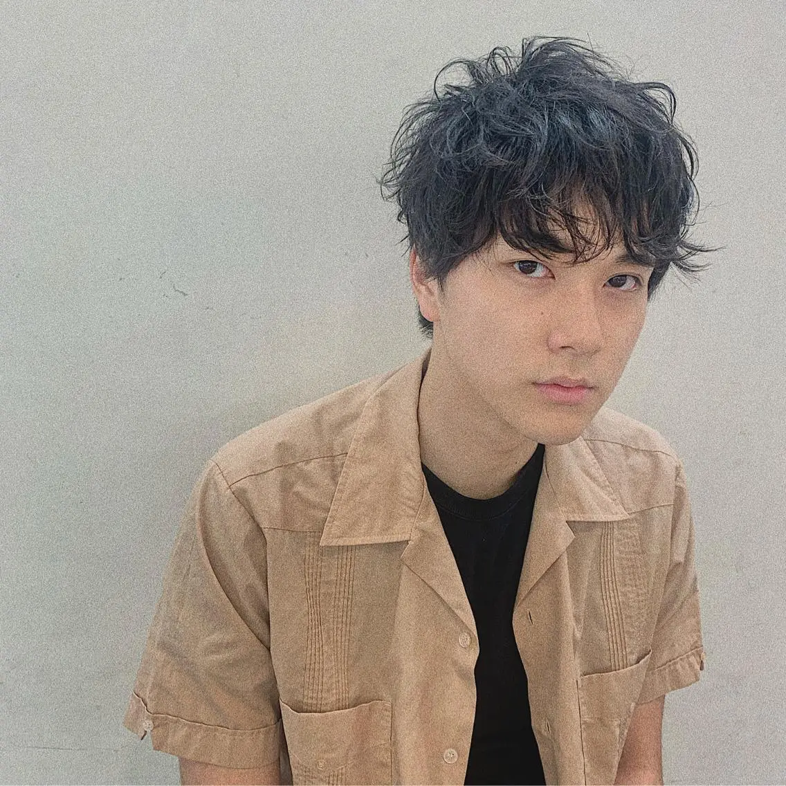 ショート パーマ メンズ メンズパーマ 三矢 ちなつのヘアスタイル
