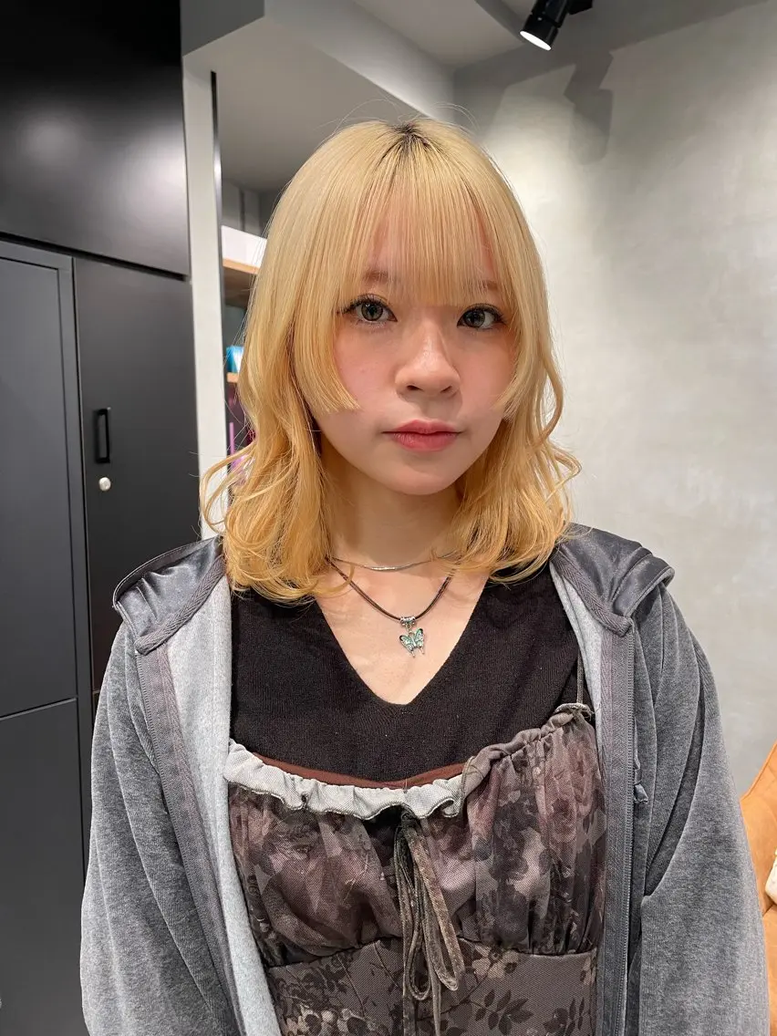 【ミニモ限定Ⓜ️🈹】ブリーチデザイン❤️‍🔥似合わせカット➕デザインカラー➕KNOLLトリートメント🤍の写真