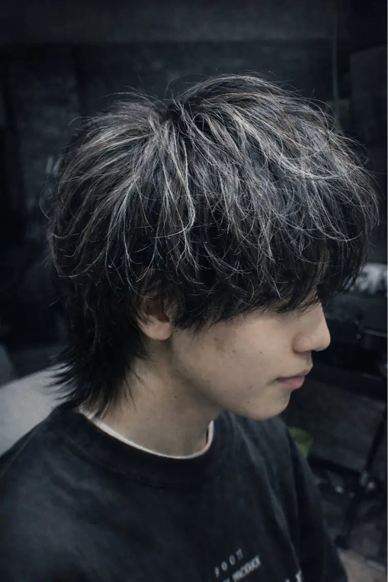 ショート カラー メンズ特化/毛流れ /パーマ/伊勢元のヘアスタイル