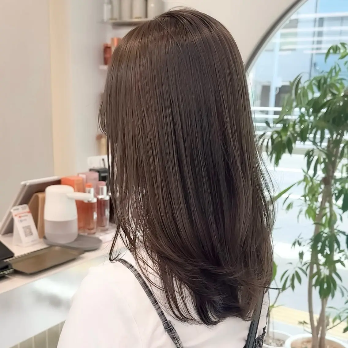 ロング カラー ヘアカラー トリートメント 縮毛矯正/韓国ヘア /レイヤー🎀ミズキのヘアスタイル
