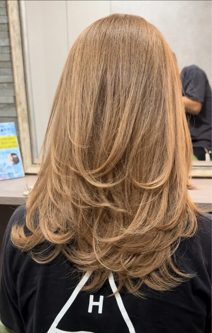 セミロング 白崎 隆人のヘアスタイル