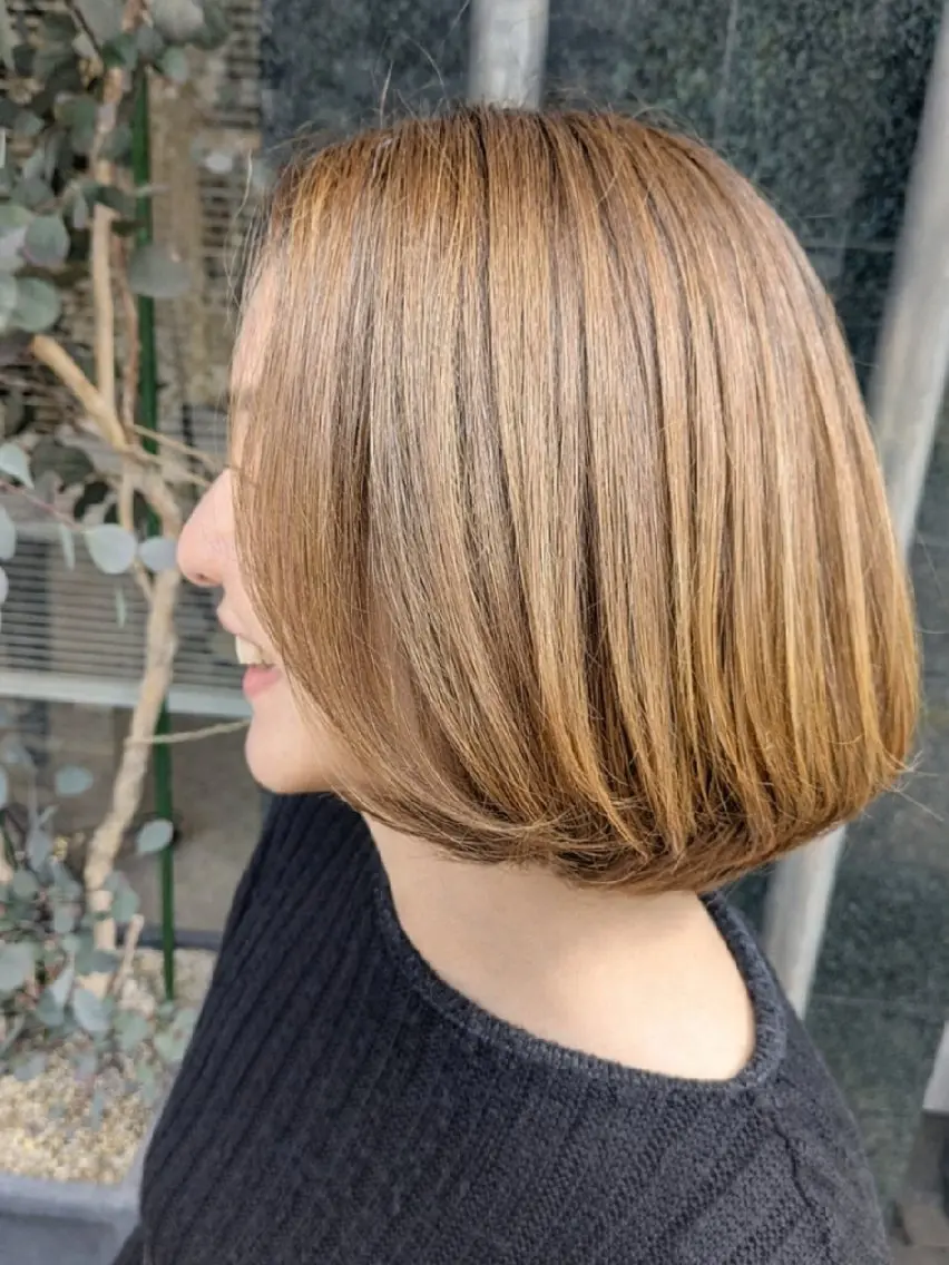 ミディアム カラー ハイライトカラー ハイライト 似合わせ❥艶💎及川 由香のヘアスタイル