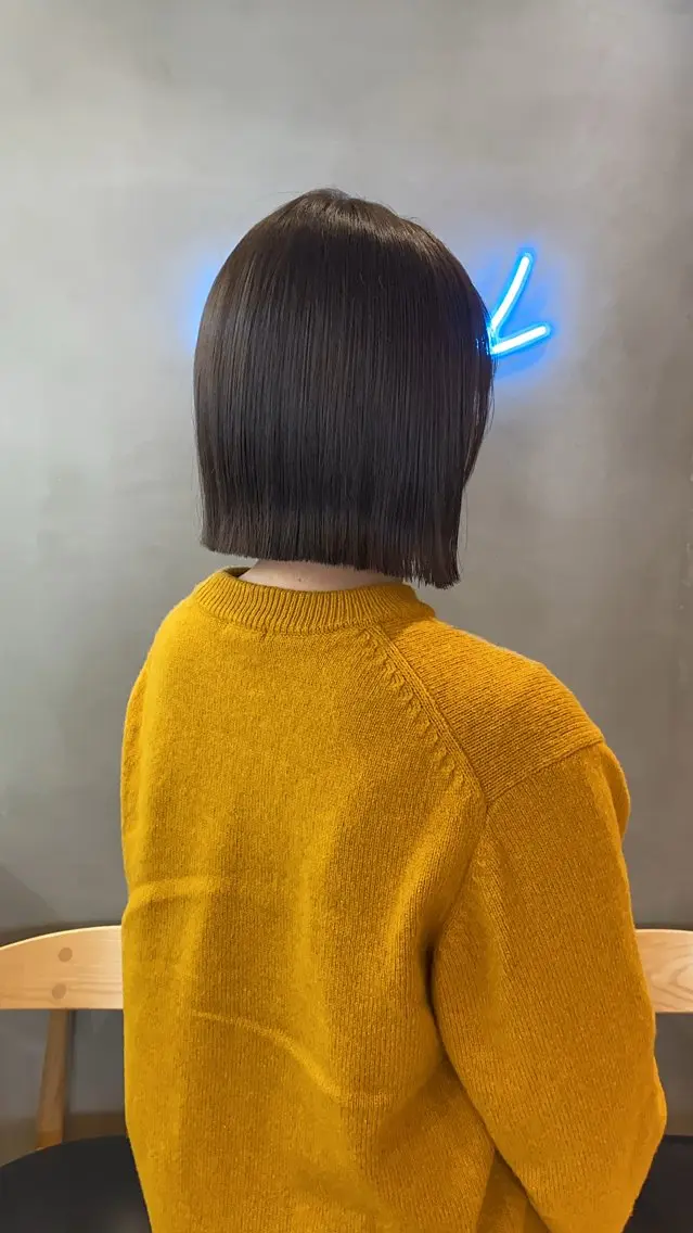 🇰🇷韓国風似合わせボブカット＋✨話題の髪質改善超音波アイロントリートメント✨❣️の写真