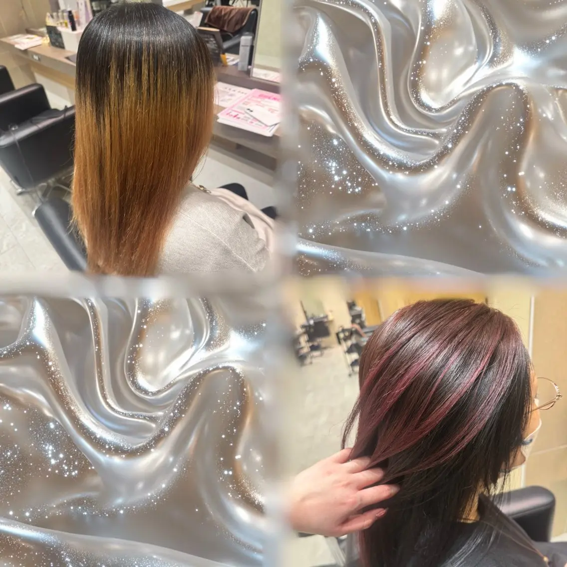 セミロング カラー ブリーチ ヘアカラー トリートメント sakura❀/板橋 モデル募集中🪄︎︎のヘアスタイル