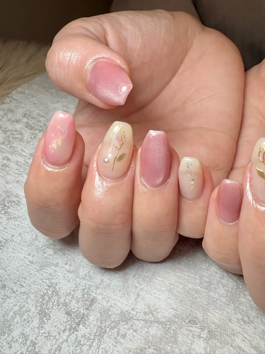 ネイル 持ち込み ニュアンスネイル nana .のネイルデザイン