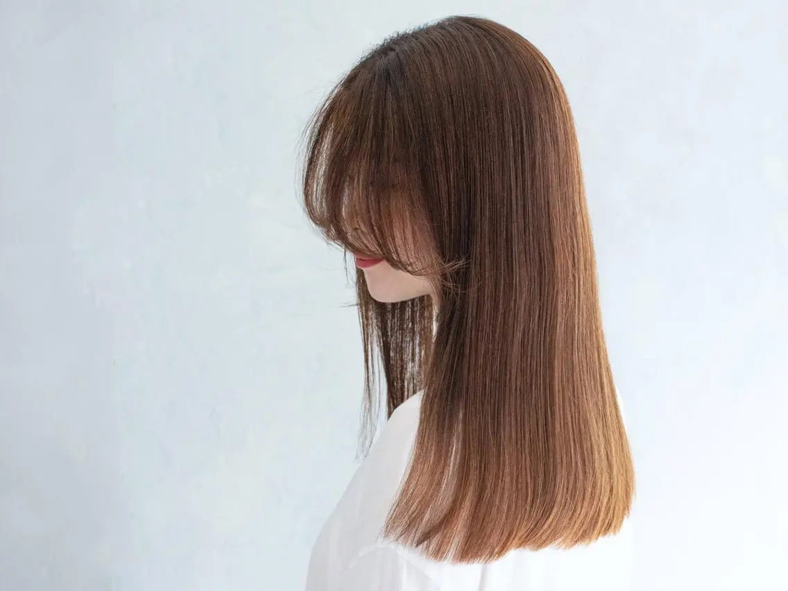 ロング カラー パーマ ヘアアレンジ トリートメント 谷 ひな乃のヘアスタイル