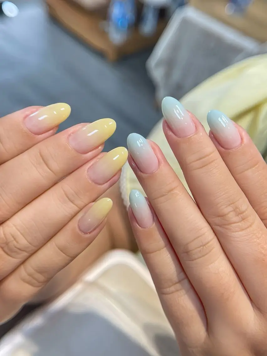 ネイル チークネイル ドット フレンチネイル グラデーション 韓国ネイル ハンドネイル フットネイル HANA 川越東口ネイルサロンのネイルデザイン