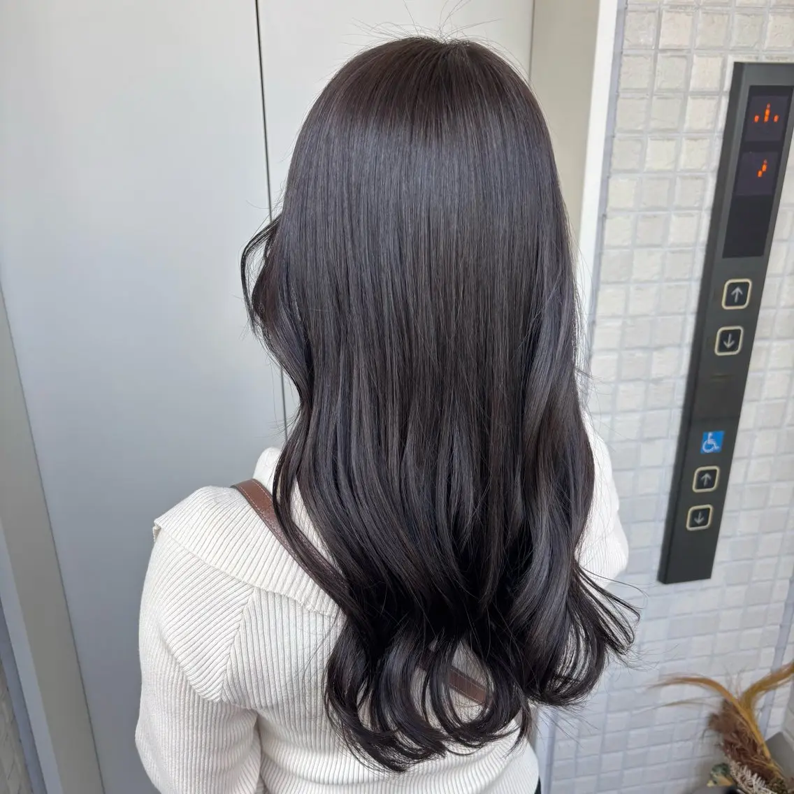 カラー ヘアカラー トリートメント 銀座：似合わせカラー オリーブ🫒アレンジのヘアスタイル