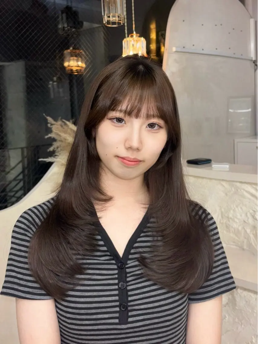 ロング ハイレイヤー レイヤーカット カット トリートメント XELM高崎 nearaのヘアスタイル