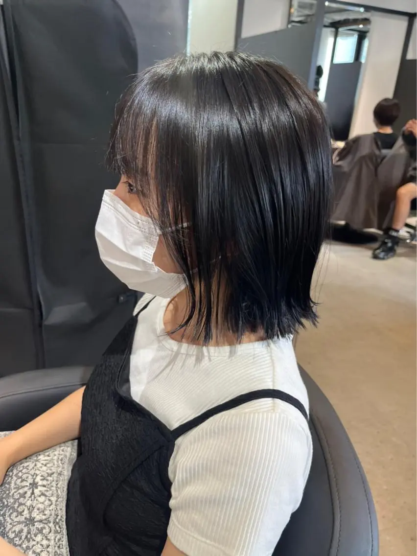 全体カット+前髪ストレート🧡/選べるシャンプートリートメント付きの写真