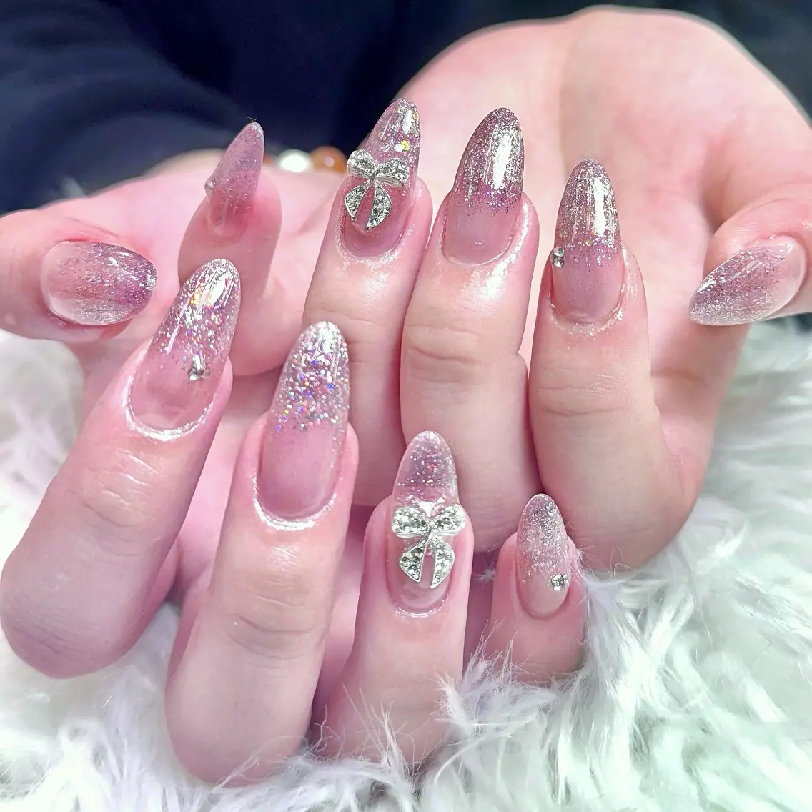 ネイル 🎀kira 長さだし💗モチ最高のネイルデザイン