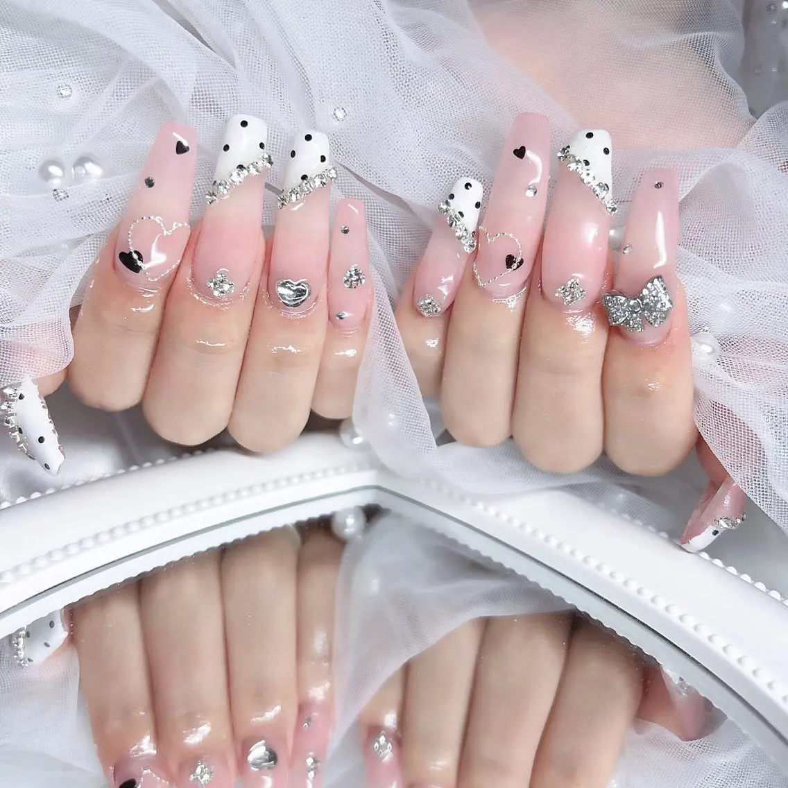 ネイル 韓国ネイル スカルプネイル ハンドネイル merci nailのネイルデザイン