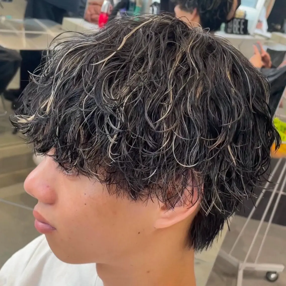ミディアム カラー ヘアアレンジ メンズ fifth 石川 凪のヘアスタイル