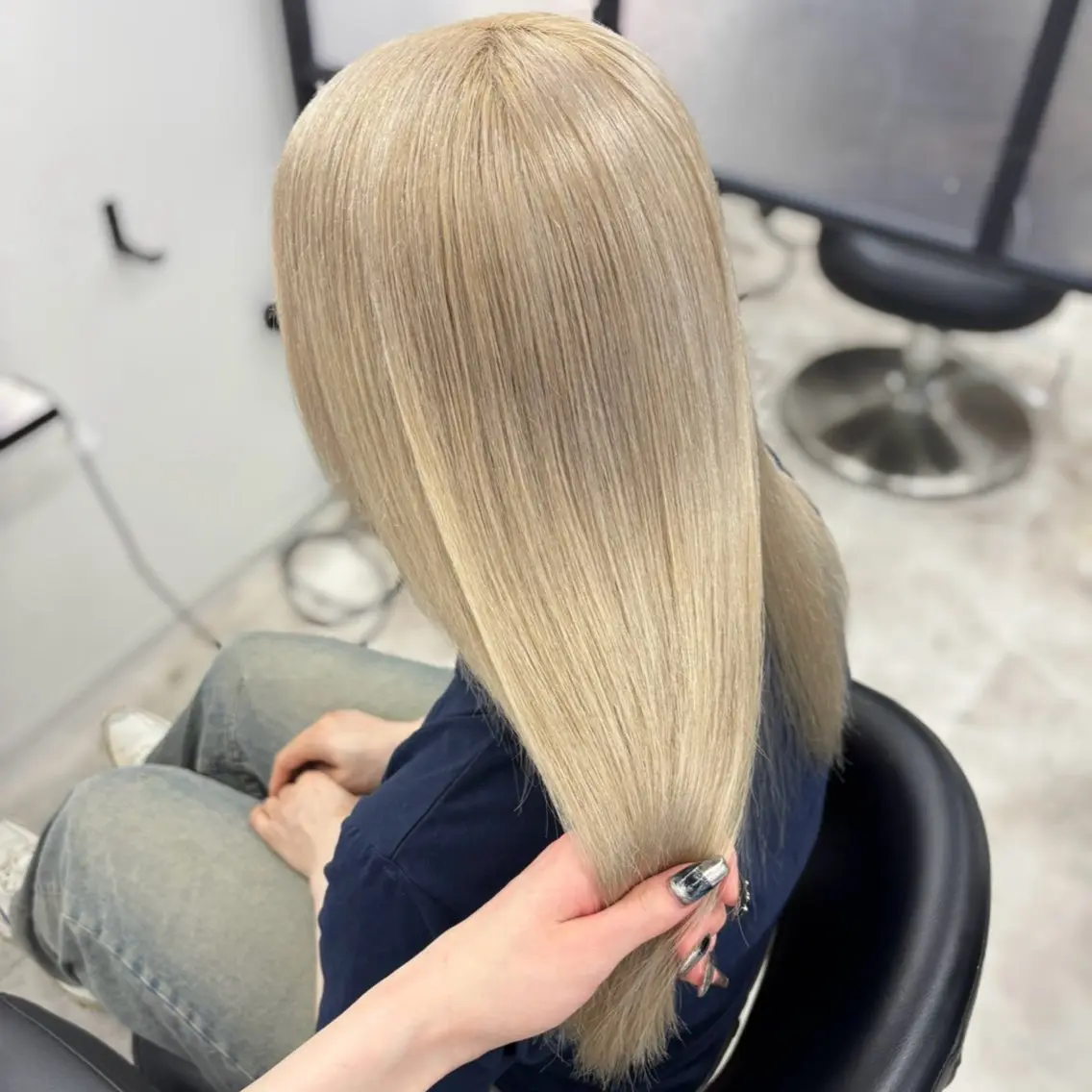 ロング カラー ヘアカラー Ren. 🦋デザインカラーのヘアスタイル