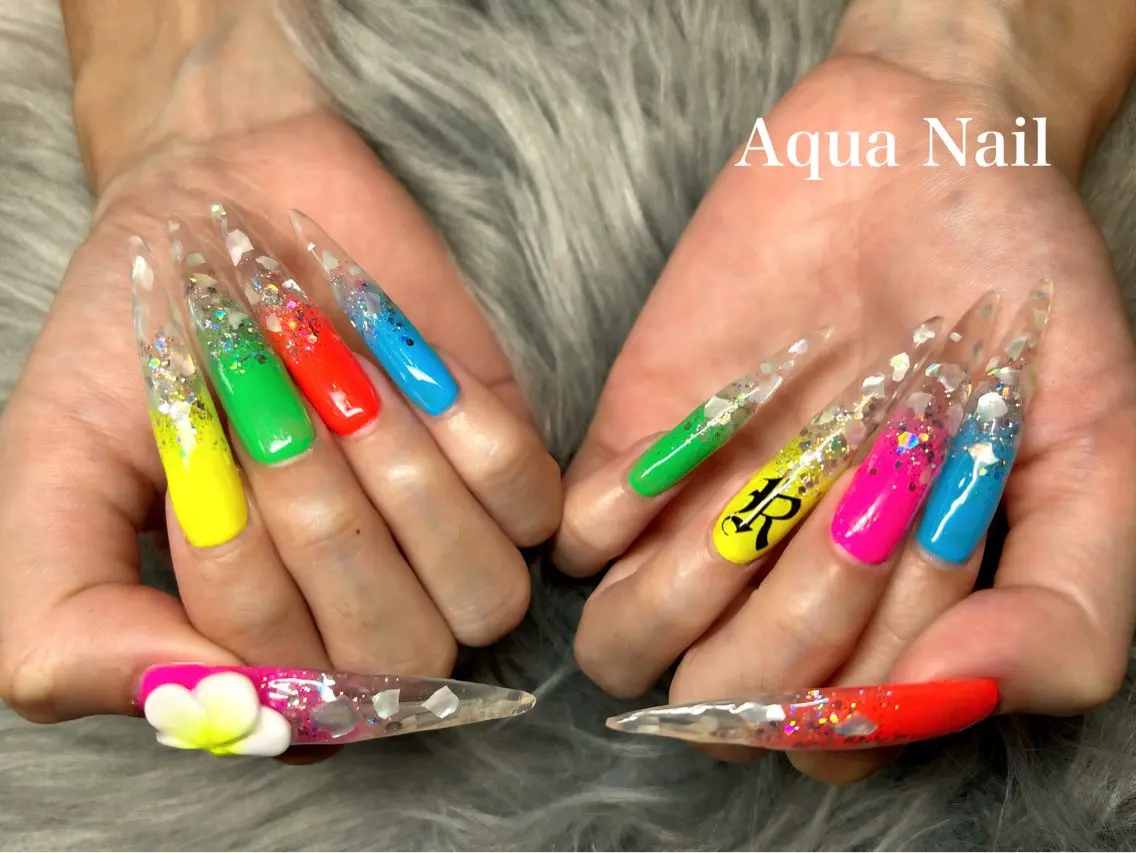 マツエク・マツパ ハンドネイル AQUA NAILのネイルデザイン