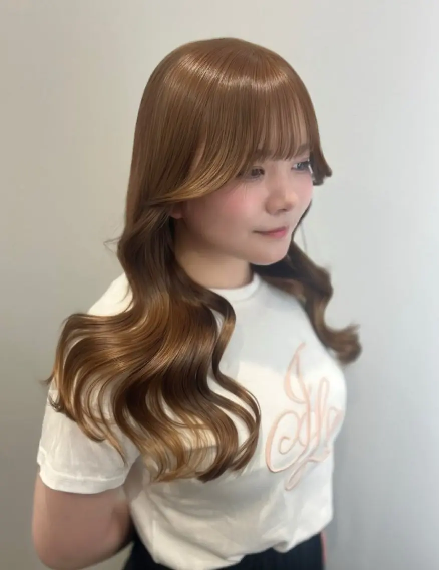ロング カラー カット ヘアカラー トリートメント 縮毛矯正/髪質改善/ 艶カラーレイヤー/翼のヘアスタイル